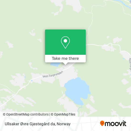 Ullsaker Øvre Gjestegård da map
