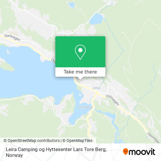 Leira Camping og Hyttesenter Lars Tore Berg map