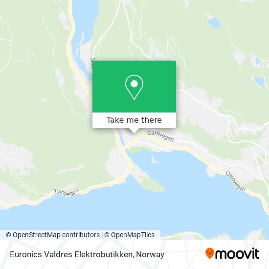 Euronics Valdres Elektrobutikken map