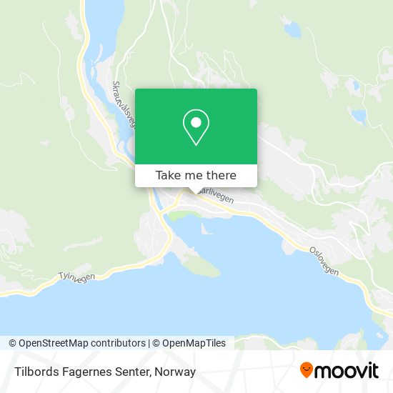 Tilbords Fagernes Senter map