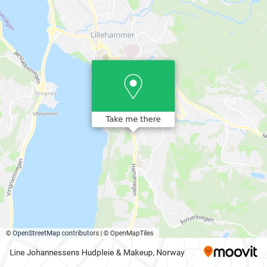 Line Johannessens Hudpleie & Makeup map