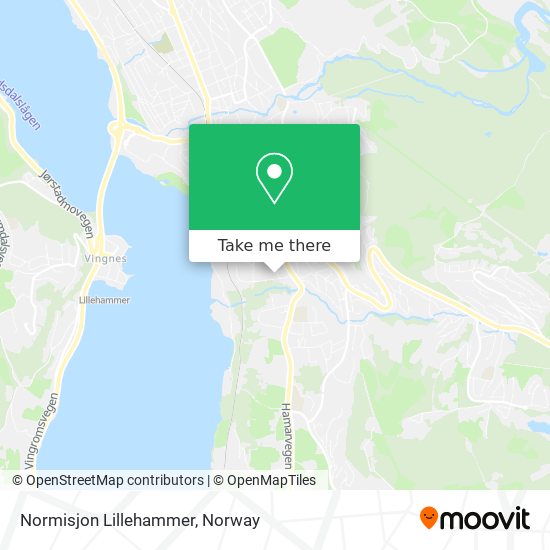 Normisjon Lillehammer map