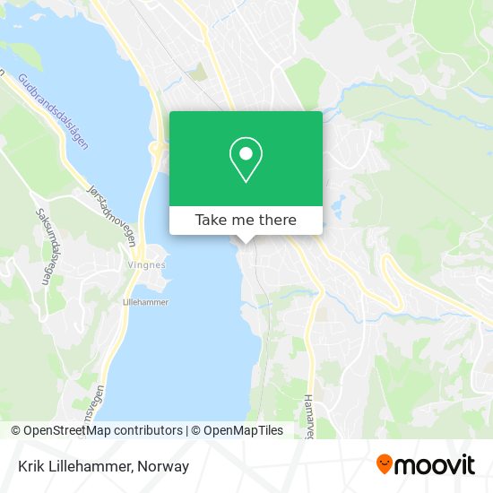Krik Lillehammer map