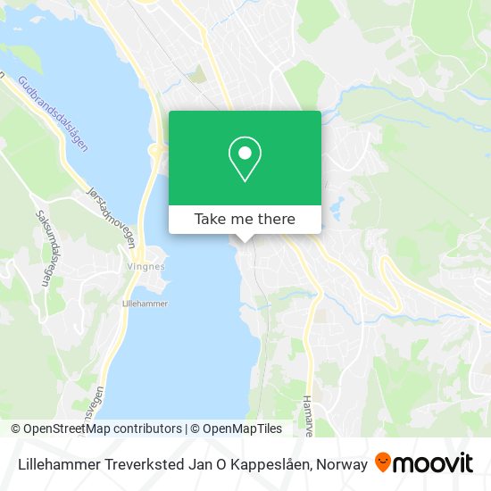 Lillehammer Treverksted Jan O Kappeslåen map