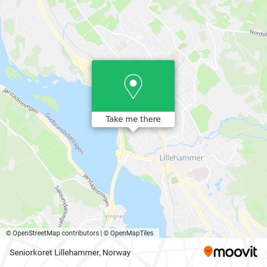 Seniorkoret Lillehammer map