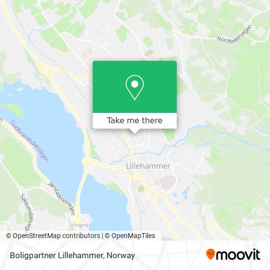 Boligpartner Lillehammer map