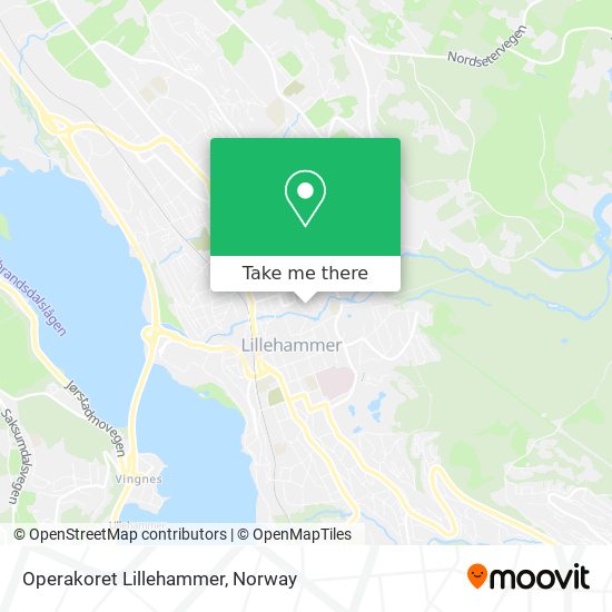 Operakoret Lillehammer map