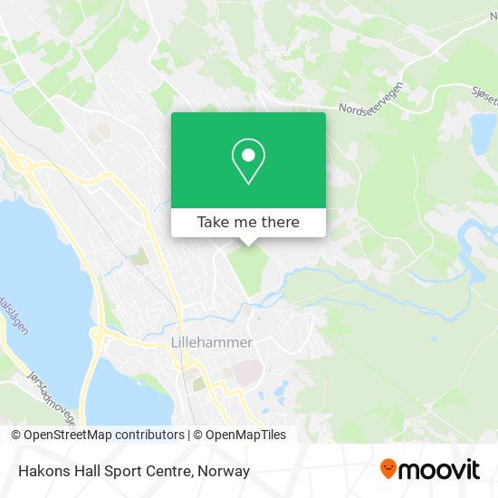 Hakons Hall Sport Centre map