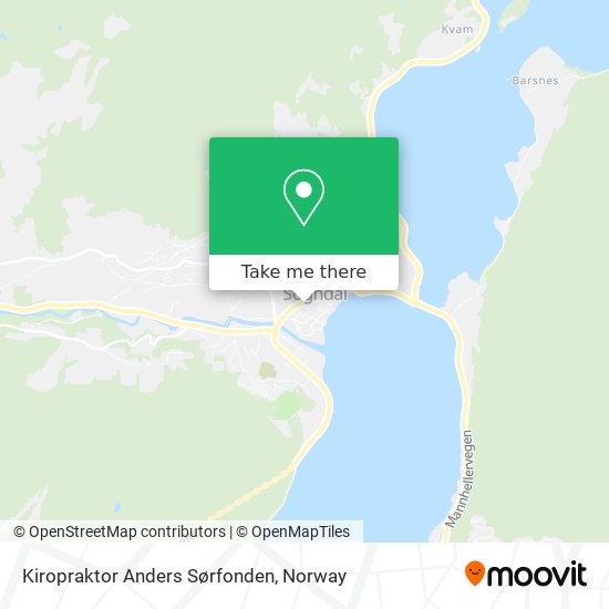 Kiropraktor Anders Sørfonden map