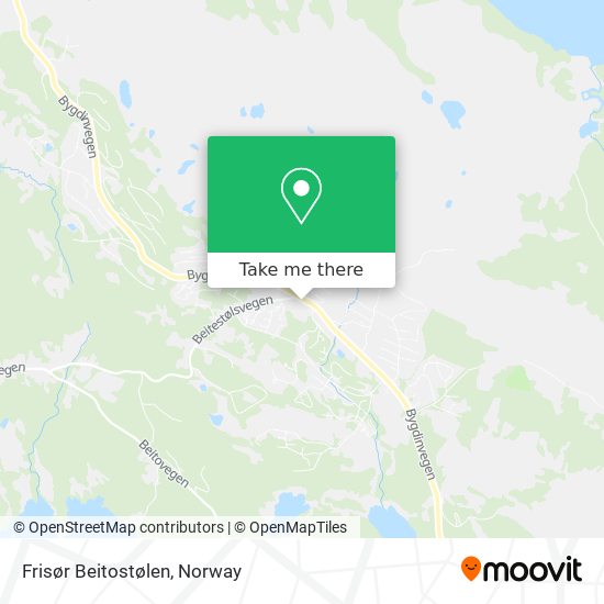 Frisør Beitostølen map