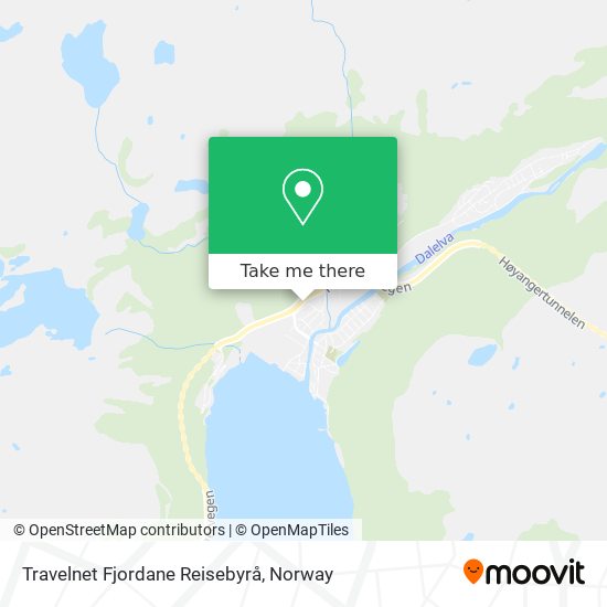 Travelnet Fjordane Reisebyrå map