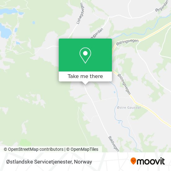 Østlandske Servicetjenester map