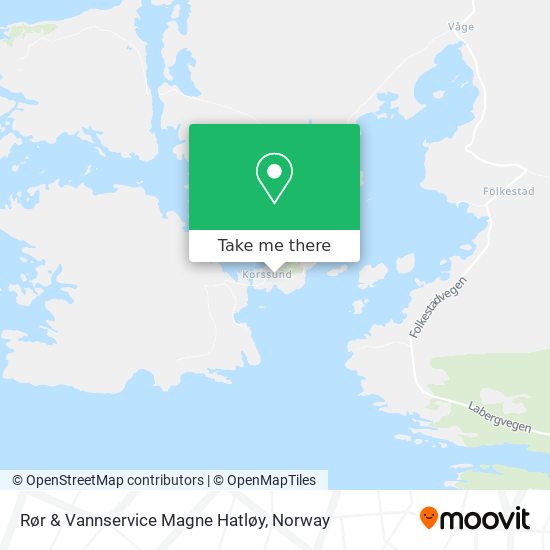 Rør & Vannservice Magne Hatløy map