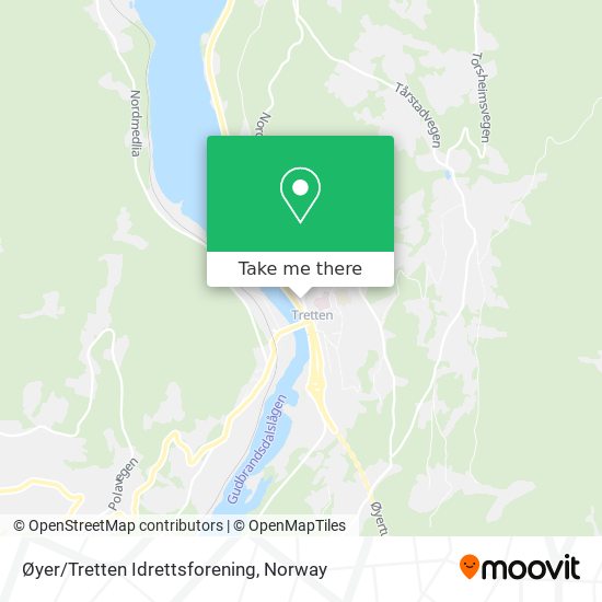Øyer/Tretten Idrettsforening map