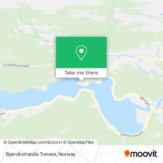 Bjørvikstranda Trevare map