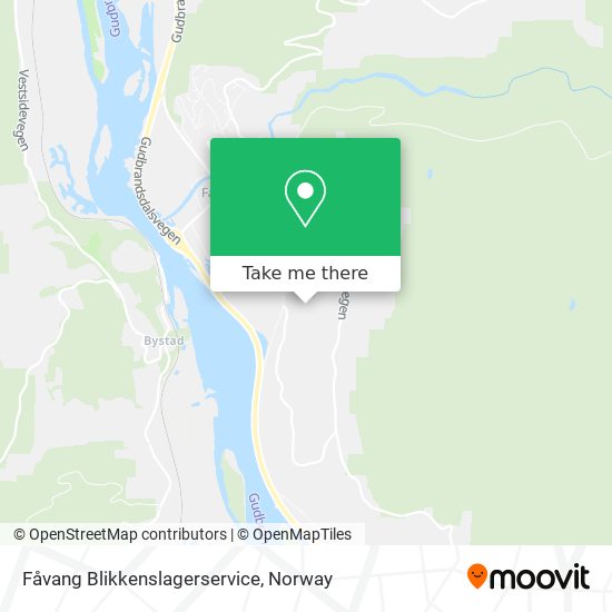 Fåvang Blikkenslagerservice map