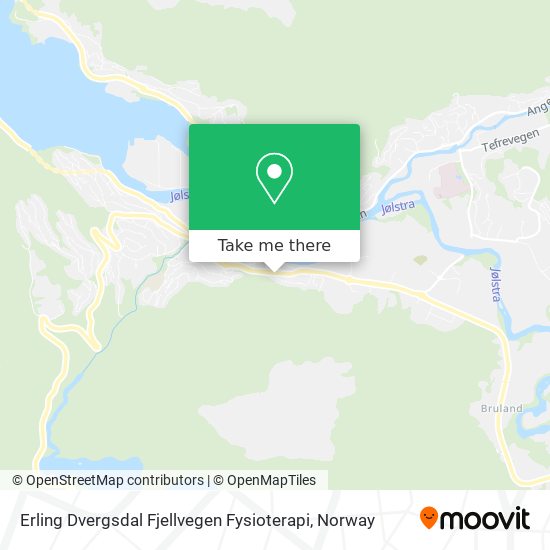 Erling Dvergsdal Fjellvegen Fysioterapi map