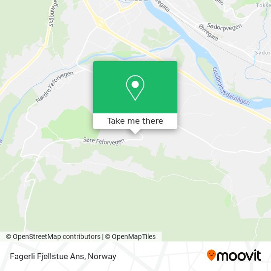 Fagerli Fjellstue Ans map