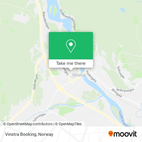 Vinstra Booking map