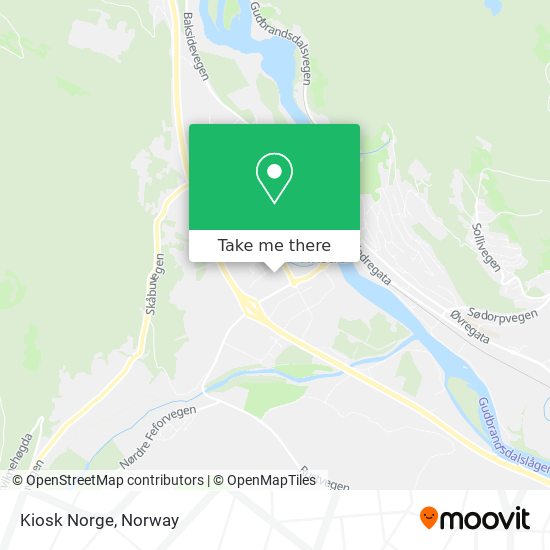 Kiosk Norge map