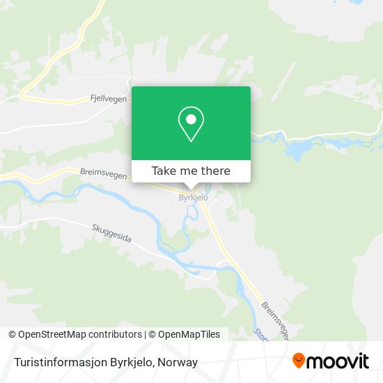 Turistinformasjon Byrkjelo map