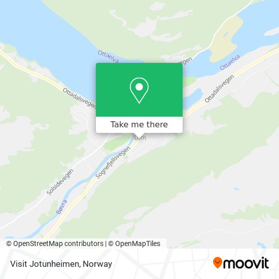 Visit Jotunheimen map