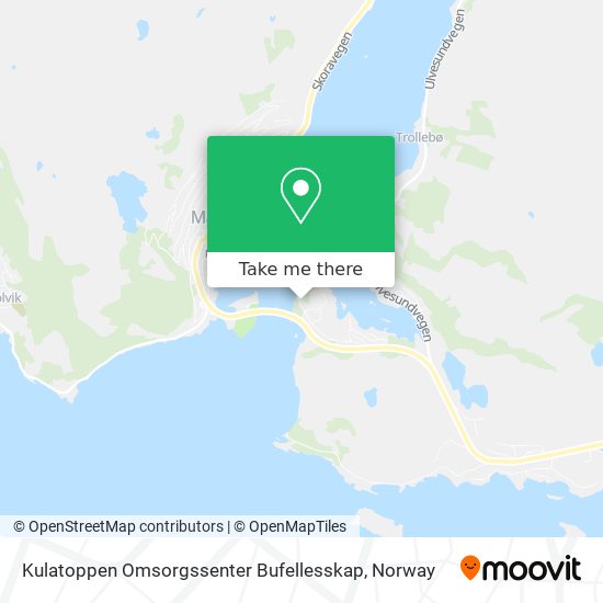 Kulatoppen Omsorgssenter Bufellesskap map