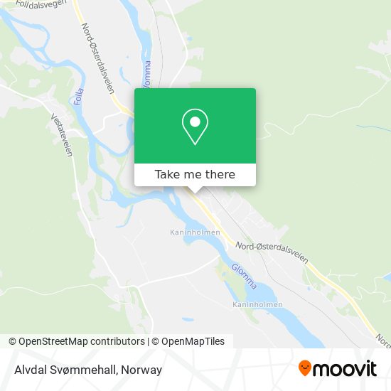 Alvdal Svømmehall map