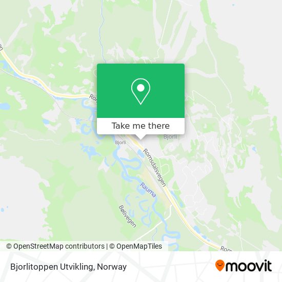 Bjorlitoppen Utvikling map