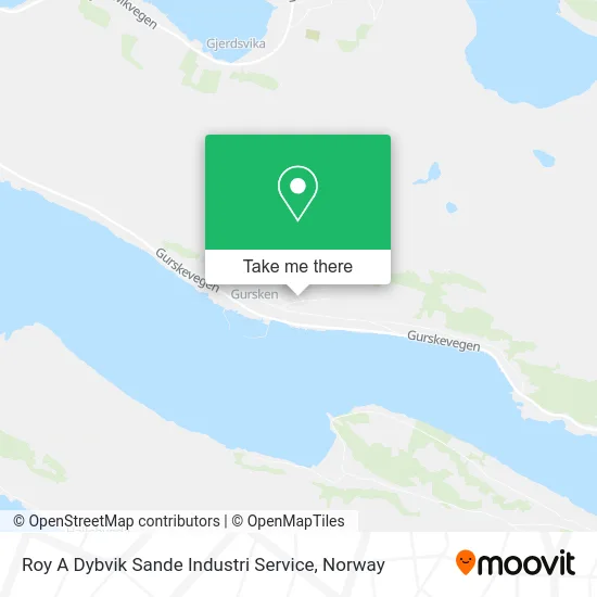 Roy A Dybvik Sande Industri Service map