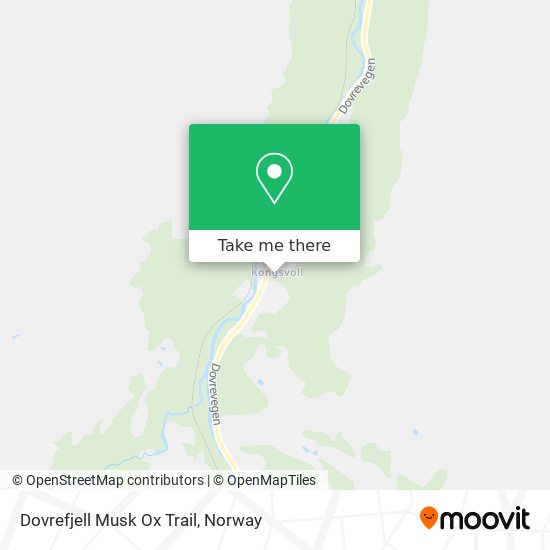 Dovrefjell Musk Ox Trail map