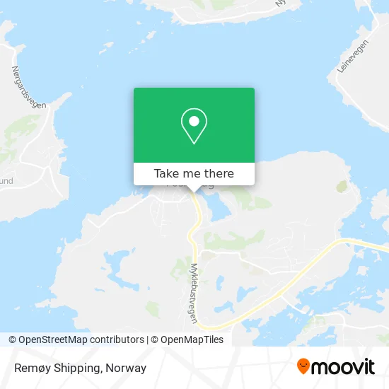 Remøy Shipping map