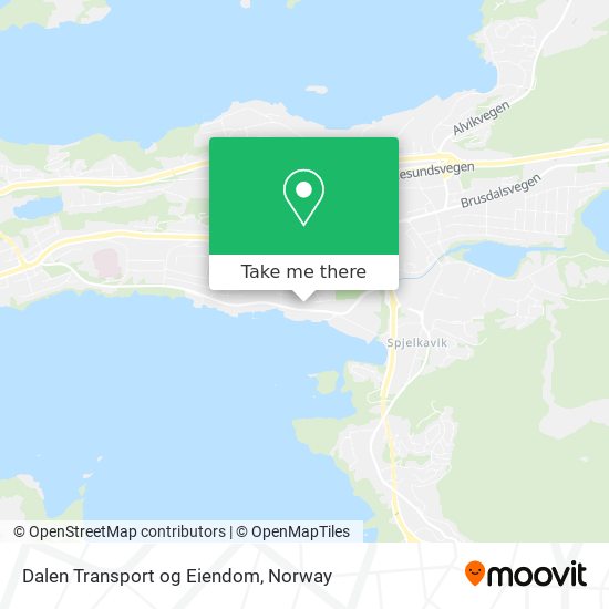 Dalen Transport og Eiendom map