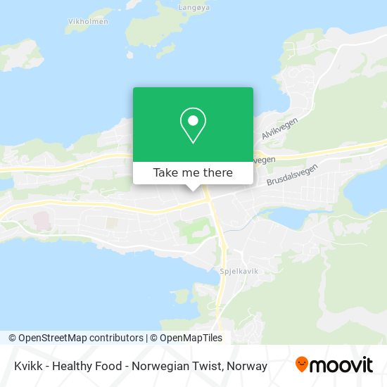 Kvikk - Healthy Food - Norwegian Twist map