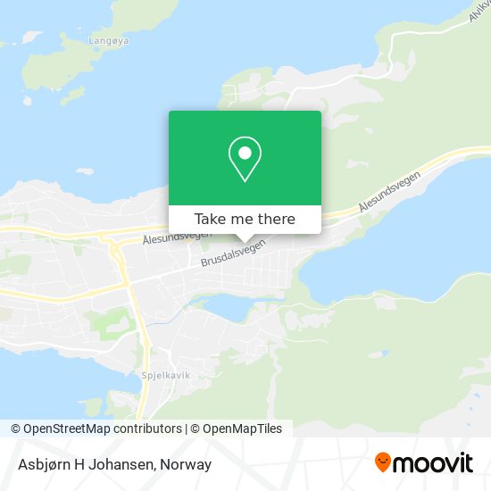 Asbjørn H Johansen map