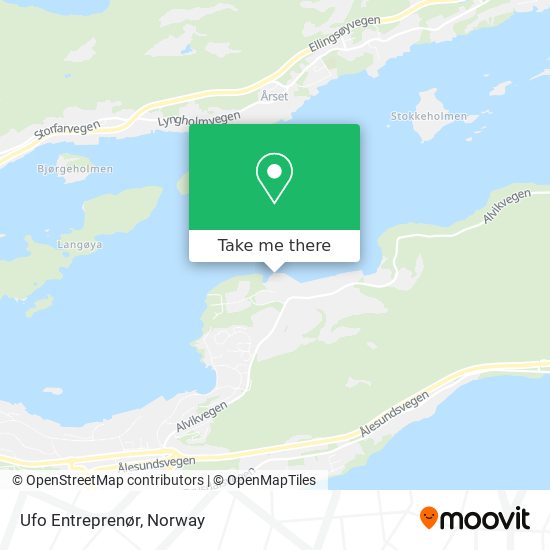 Ufo Entreprenør map