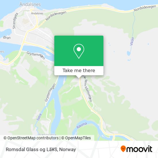 Romsdal Glass og Lã¥S map