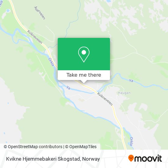 Kvikne Hjemmebakeri Skogstad map