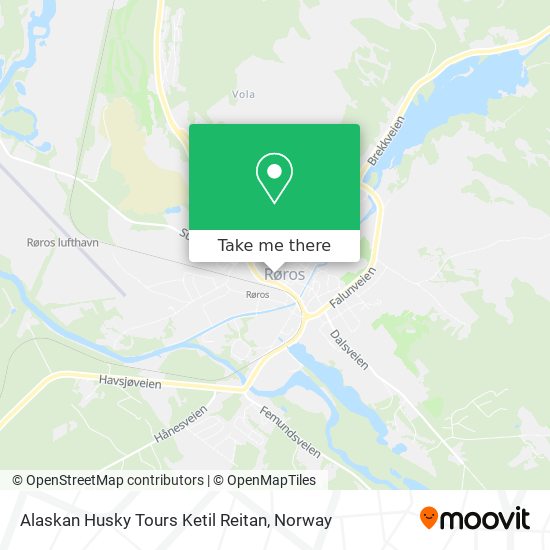 Alaskan Husky Tours Ketil Reitan map