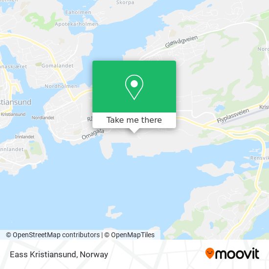 Eass Kristiansund map