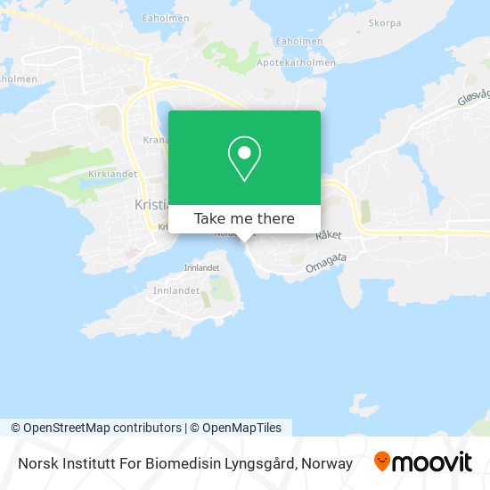 Norsk Institutt For Biomedisin Lyngsgård map