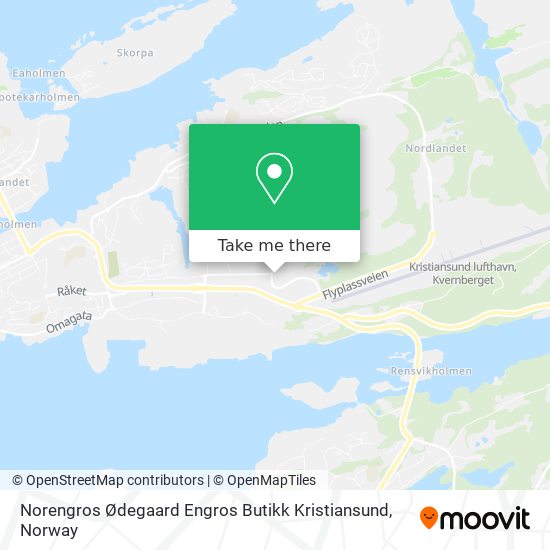 Norengros Ødegaard Engros Butikk Kristiansund map