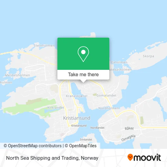 North Sea Shipping and Trading map