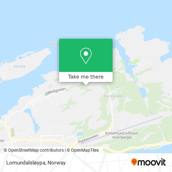 Lomundalsløypa map