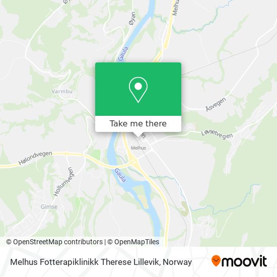 Melhus Fotterapiklinikk Therese Lillevik map