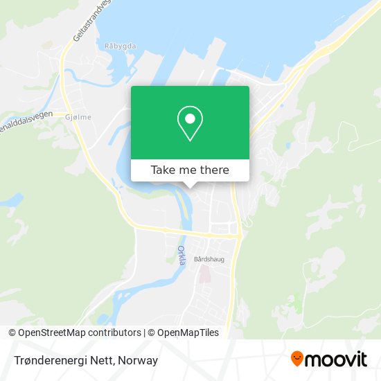 Trønderenergi Nett map