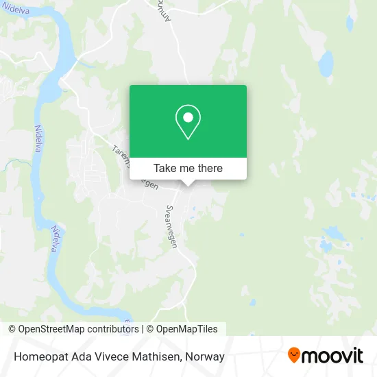 Homeopat Ada Vivece Mathisen map