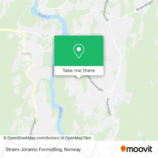 Strøm-Joramo Formidling map