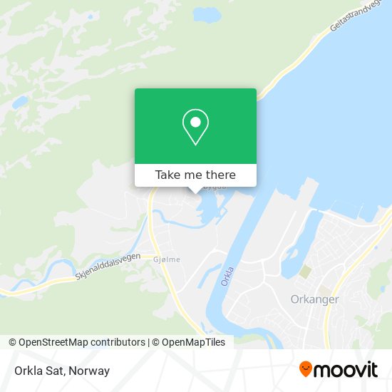 Orkla Sat map