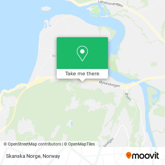 Skanska Norge map